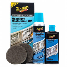 Meguiar&amp;#039;s Kit Polish Faruri Two Step Headlight Restoration Kit G2970 foto