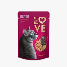 My Love, Hrana umeda pentru pisici, curcan, 24x85g
