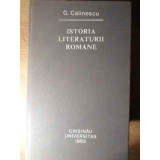 ISTORIA LITERATURII ROMANE. COMPENDIU-GEORGE CALINESCU-211457