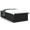 VidaXL Cadru de pat, negru, 90x200 cm, lemn prelucrat