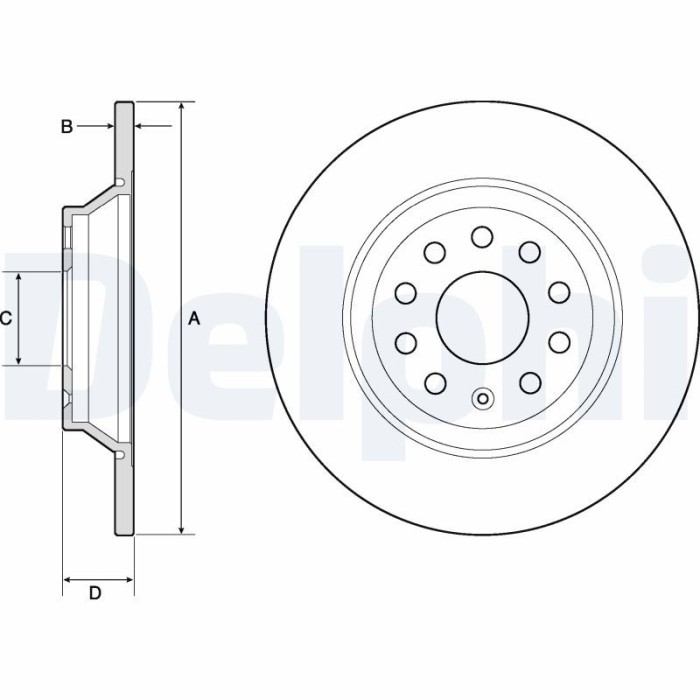 DELPHI BG4751C Disc frana