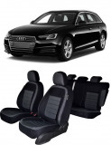 Cumpara ieftin Set huse scaune dedicate AUDI A4 2017- 2019 Premium (Bancheta fractionata si husa cotiera)