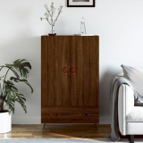 Dulap &icirc;nalt, stejar maro, 69,5x31x115 cm, lemn prelucrat, vidaXL
