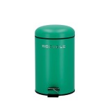 Cos gunoi cu pedala metal verde 20,5 x 31,5 cm, 7 L