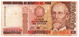 Peru 5 000 000 Intis 1990 P-150 Seria A2 4085304 Rara