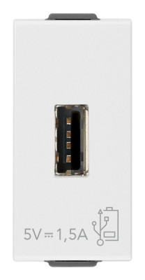 Priza USB tip A 1M 1.5A 5V Vimar Neve alb 09292 foto