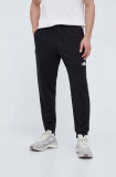 The North Face pantaloni de trening culoarea negru, neted