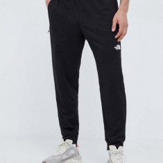 The North Face pantaloni de trening culoarea negru, neted