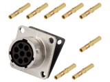 Conector Circular 8-PIN Mamă RT360 Gold