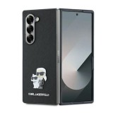 Husa pentru Samsung Galaxy Z Fold6 - Karl Lagerfeld Saffiano (KLHCZFD6SAPKCNPK) - Karl&amp;Choupette Metal Pin