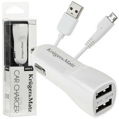INCARCATOR AUTO USB DUAL 2.1A SI 1A K&amp;amp;M foto