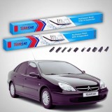 Cumpara ieftin Ștergătoare Citro&euml;n C5 Gen 1 (DC) Hatchback 2003 | Set Față Flat Premium &ndash; TeamCar&reg;