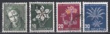 Elvetia 1946 - Pro Juventute - 100 de ani de la moartea lui Rodolphe T&ouml;pffer - Flori, Cota CTO 9.50 EURO, urme de sarniera, Stampilat, Nestampilat