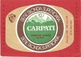 NI493 Etichetă bere blondă superioară Carpați