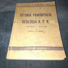 ISTORIA PAMANTULUI SI GEOLOGIA RPR MANUAL 1948