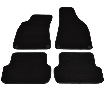 Covorase mocheta Audi A4 4usi 1/2001-10/2007 A4 Avant 9/2001-4/2008 si A4 Cabriolet 5/2002-3/2008, Negru , set de 4 bucati AutoDrive ProParts foto