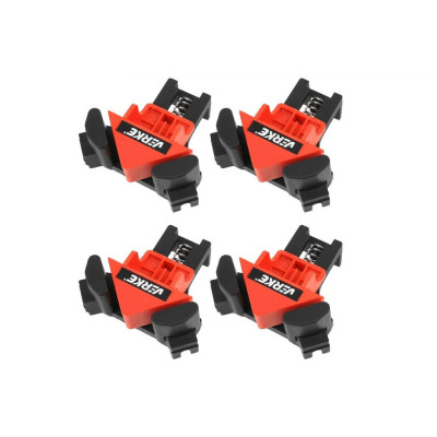 Set de 4 cleme de colt cu strangere rapida 5-22mm si unghi ajustabil de 45&amp;deg; 90&amp;deg;, Verke foto