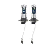 Cumpara ieftin Set 2 becuri auto LED H3 cu lupa, 60W, 27 SMD, 12V, 6000K, BZRSH, IPF