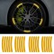 Set 20 bucati Elemente Reflectorizante &quot;Wheel Arch&quot; pentru autoturisme, biciclete, motociclete, atv-uri, scutere, culoare Orange FAVLine Selection