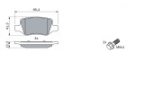 BOSCH 0 986 494 023 set placute frana,frana disc