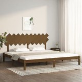 Cumpara ieftin Cadru de pat, maro miere, 200x200 cm, lemn masiv