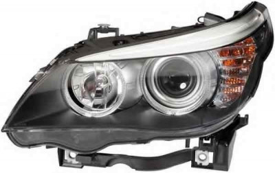 Far Bmw Seria 5 (E60/E61) 04.2007-06.2010 BestAutoVest fata stanga, tip bec H7+H7, Semnal led, marca Depo foto