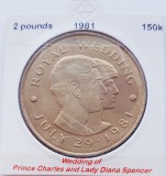 2056 Jersey 2 Pounds 1981 Elizabeth II (Royal Wedding) km 52, Europa