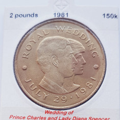 2056 Jersey 2 Pounds 1981 Elizabeth II (Royal Wedding) km 52