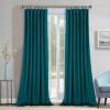Draperie din catifea cu rejansa, Premium, 150x240 cm, densitate 700 g/mp, Turcoaz