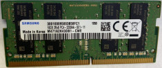 Memorie Laptop Sodimm, Samsung, 16GB DDR4, 2Rx8, PC4-3200AA, non-ECC, Unbuffered, CL22, M471A2K43DB1-CWE foto