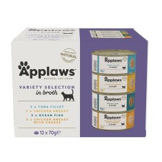 Applaws Variety Selection Hrana conservata pentru pisici, selec?ie in bulion 12 x 70 g foto