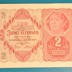 AUSTRIA 2 KRONEN / 1922 - UNIFATA. UNC.