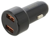 Alimentator USB Baseus 2x USB-A 12-24V 45W Negru