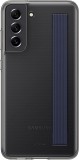 Galaxy S21 FE; Clear Strap Cover; Dark Gray