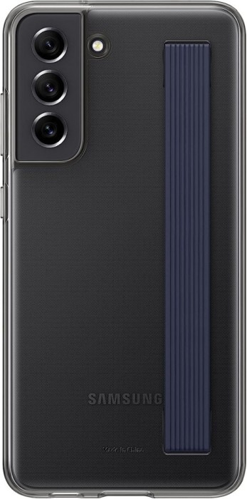Galaxy S21 FE; Clear Strap Cover; Dark Gray
