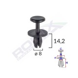 Clips Fixare Elemente Exterioare Pentru Citroen/Peugeot 8X14.2Mm - Negru Set 10 Buc 134580 A17156-RMX