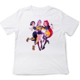Tricou copii K Pop Demon Huntrix, 9-10 ani, alb, stil casual