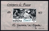 SPANIA 1981 CENTENARUL PICASSO BLOC MNH, Germania, Nestampilat