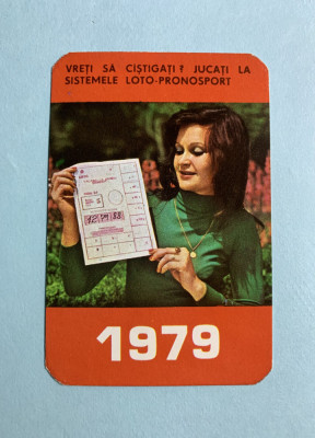 Calendar 1979 loto pronosport foto