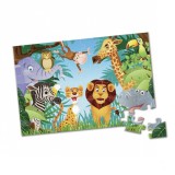 Puzzle bebe cu 48 piese mari, Animale din Jungla