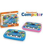 Tabletă Educațională Interactivă pentru Copii cu Pian și Display, Jucărie &icirc;n Limba Engleză, Plastic Netoxic, V&acirc;rsta 3+