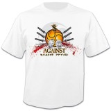 Tricou barbati T-Shirt marime M SEPULTURA - Against + CD Beneath The Remains, Bumbac, Alb