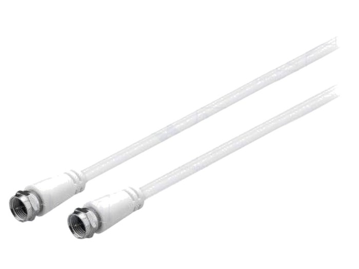 Cablu F 2m PVC Alb 75&Omega;