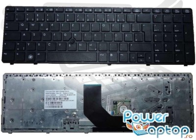 Tastatura HP Neagra 9Z.N6GUF.C1E rama, NSK HX201 rama, NSK HX20G rama, NSK HX2UF rama, NSK HX2UG rama, NSK foto