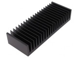 Radiator Extrudat cu Aripioare Negru 75x200x40mm