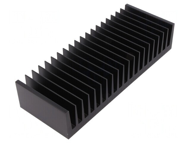 Radiator Extrudat cu Aripioare Negru 75x200x40mm