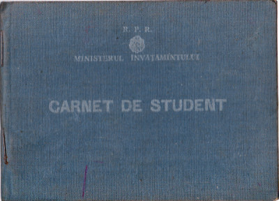 AMS# - CARNET DE STUDENT SECTIA DEFECTOLOGIE UNIV. BABES-BOLYAI CLUJ 1962 foto