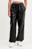 Hugo Blue pantaloni culoarea negru, high waist, 50546770