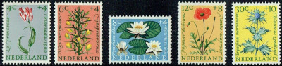 B2298 - Olanda 1960 - Flora 5v. neuzat,perfecta stare foto