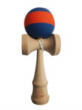 Cumpara ieftin Kendama profesionala, Bila din lemn cu strat de silicon, Albastru/Portocaliu, 31KD